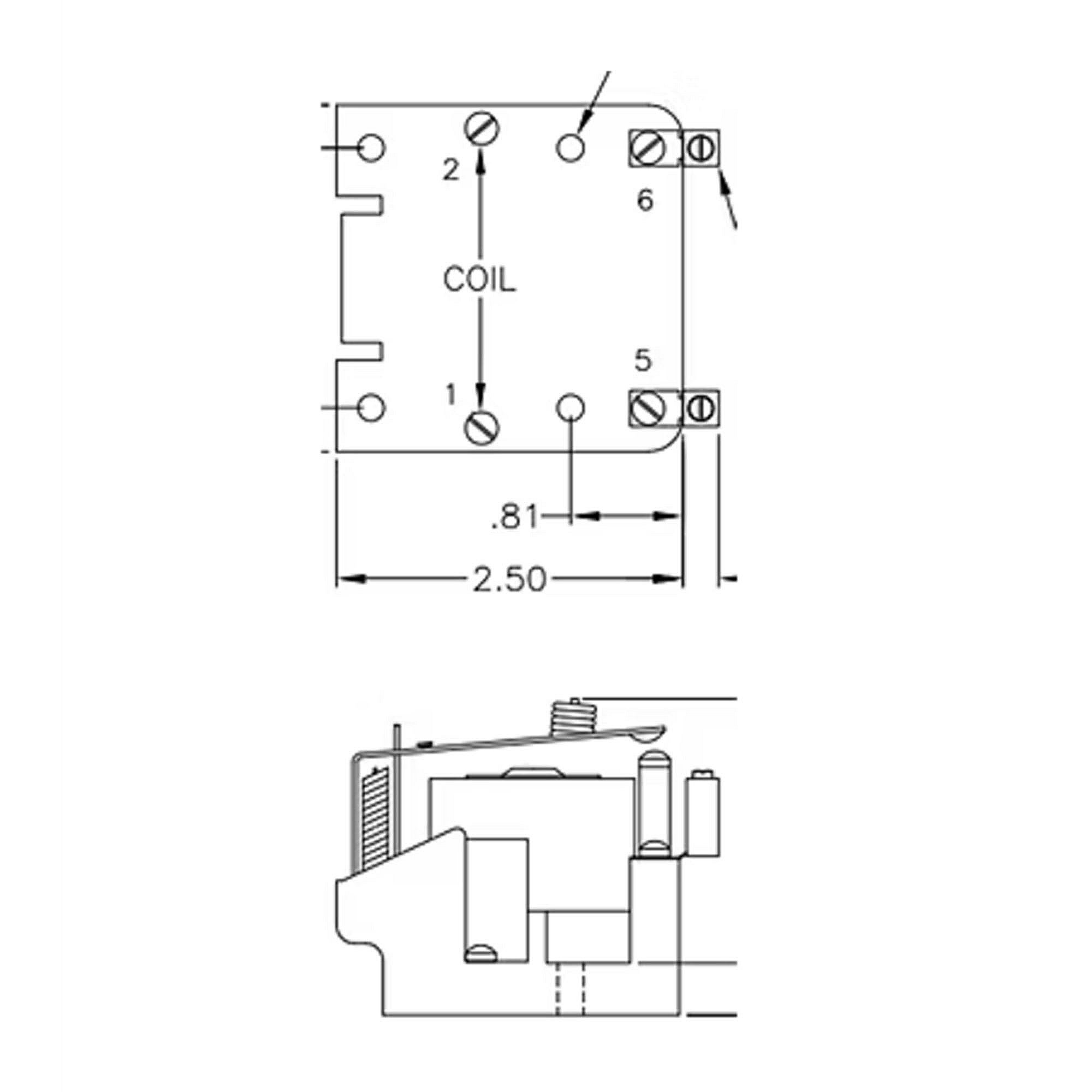 Part #rly3391, Trane Dpst N/o 240Vcoil 50A Pwrrelay