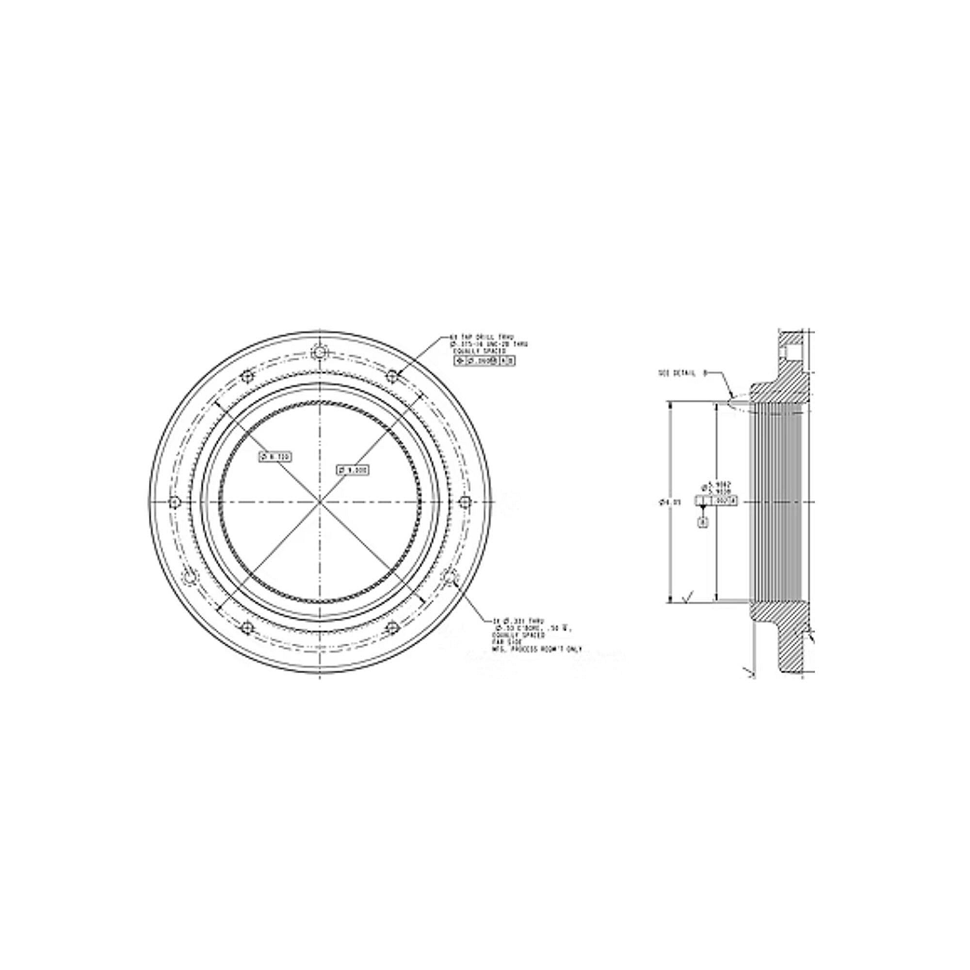 Part #rng1881, Trane Ring Seal Back Brg 5.905 Shft