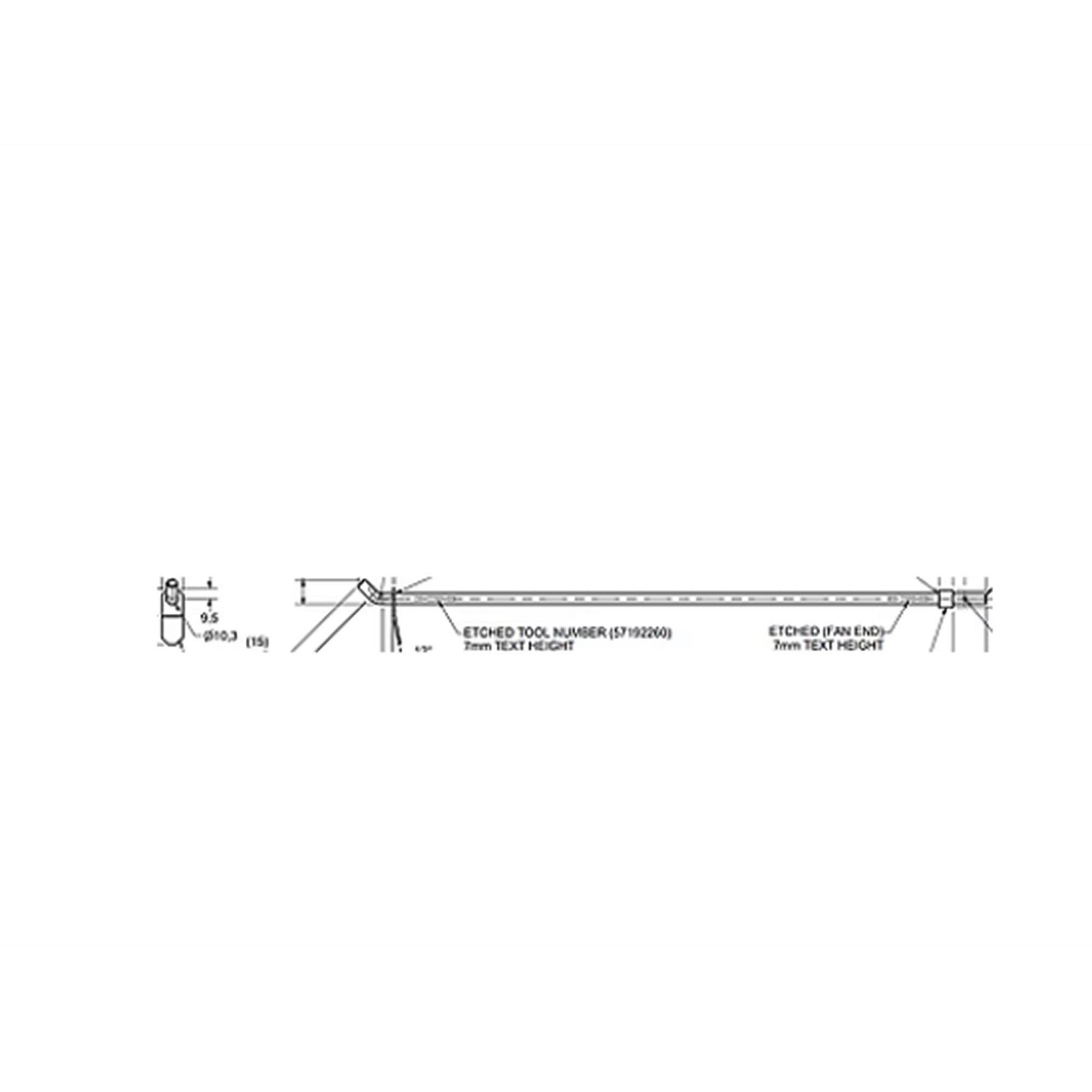 Part #rod1439, Trane Propeller Rod Assy