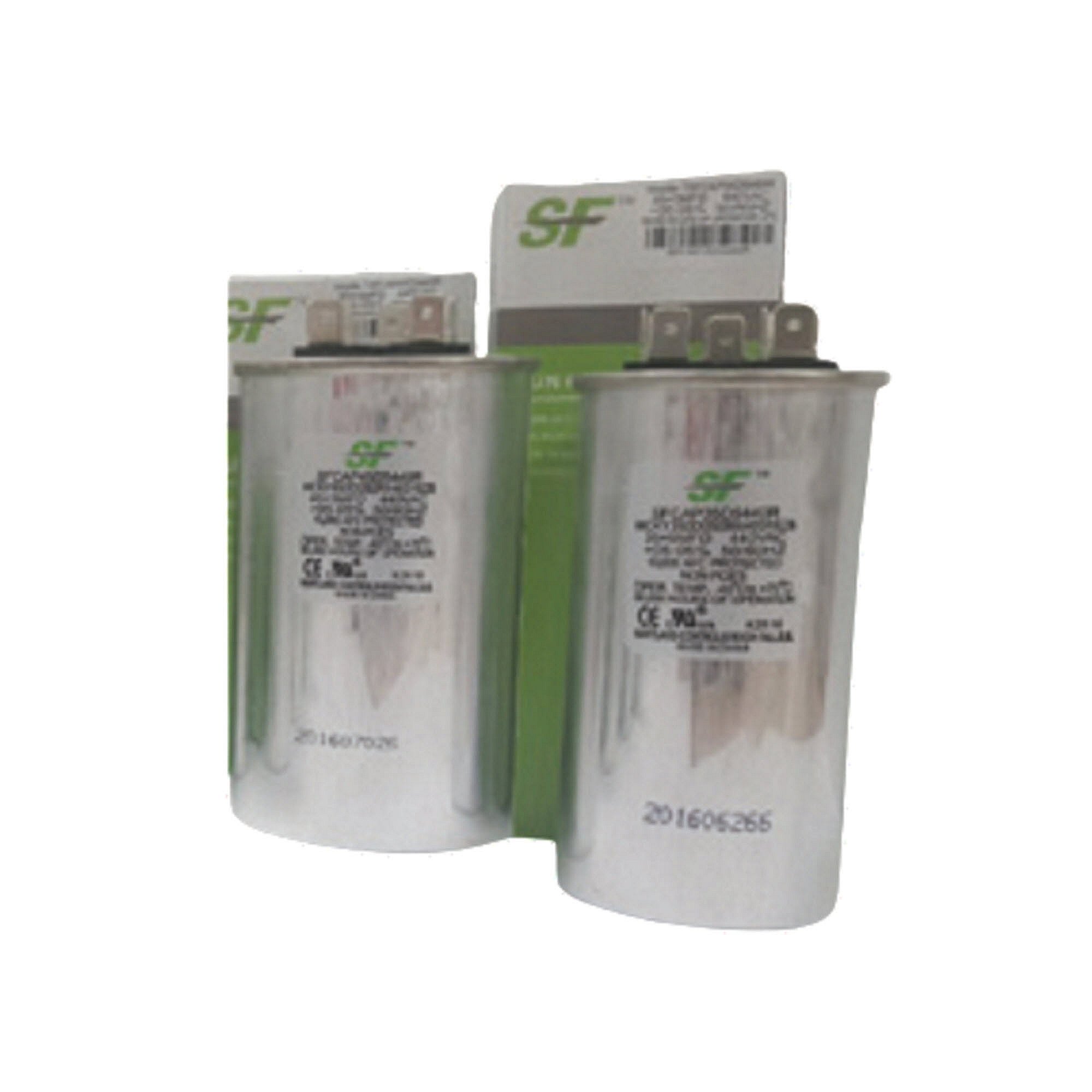 Part #sfcap45D5440R, Trane 45+5Mfd 370/440V Rnd Run Cap