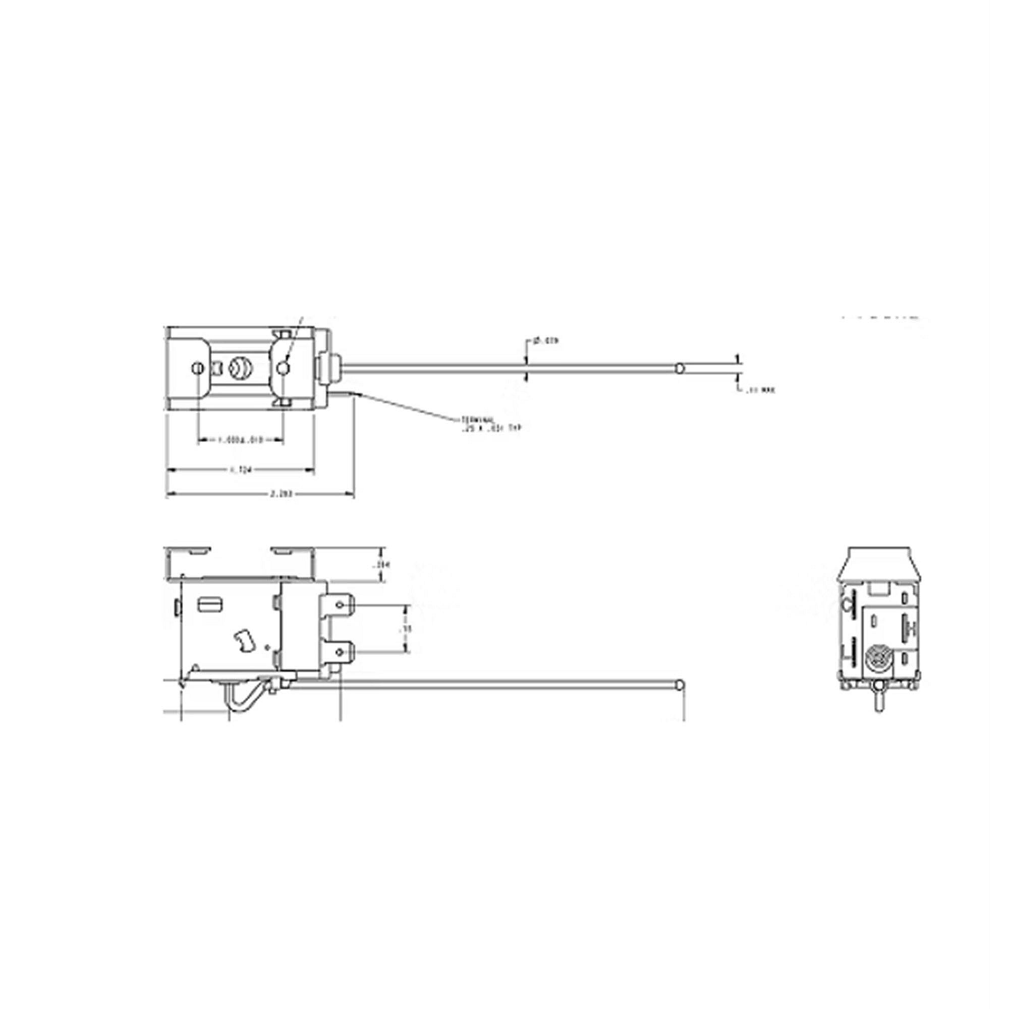 Part #swt0842, Trane Spst Temp Switch; 25Op 60Cl