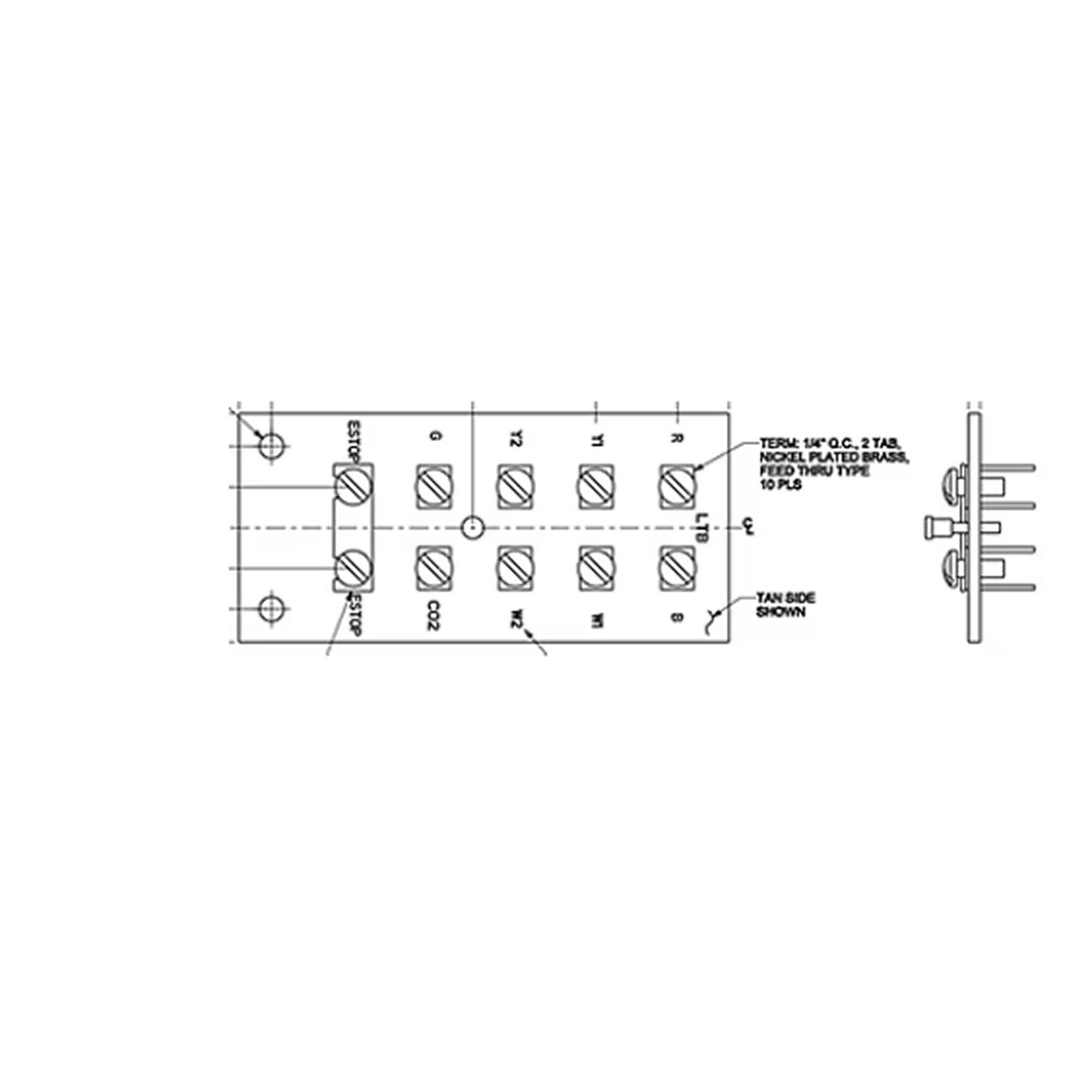 Part #ter1594, Trane Terminal Strip Ltb
