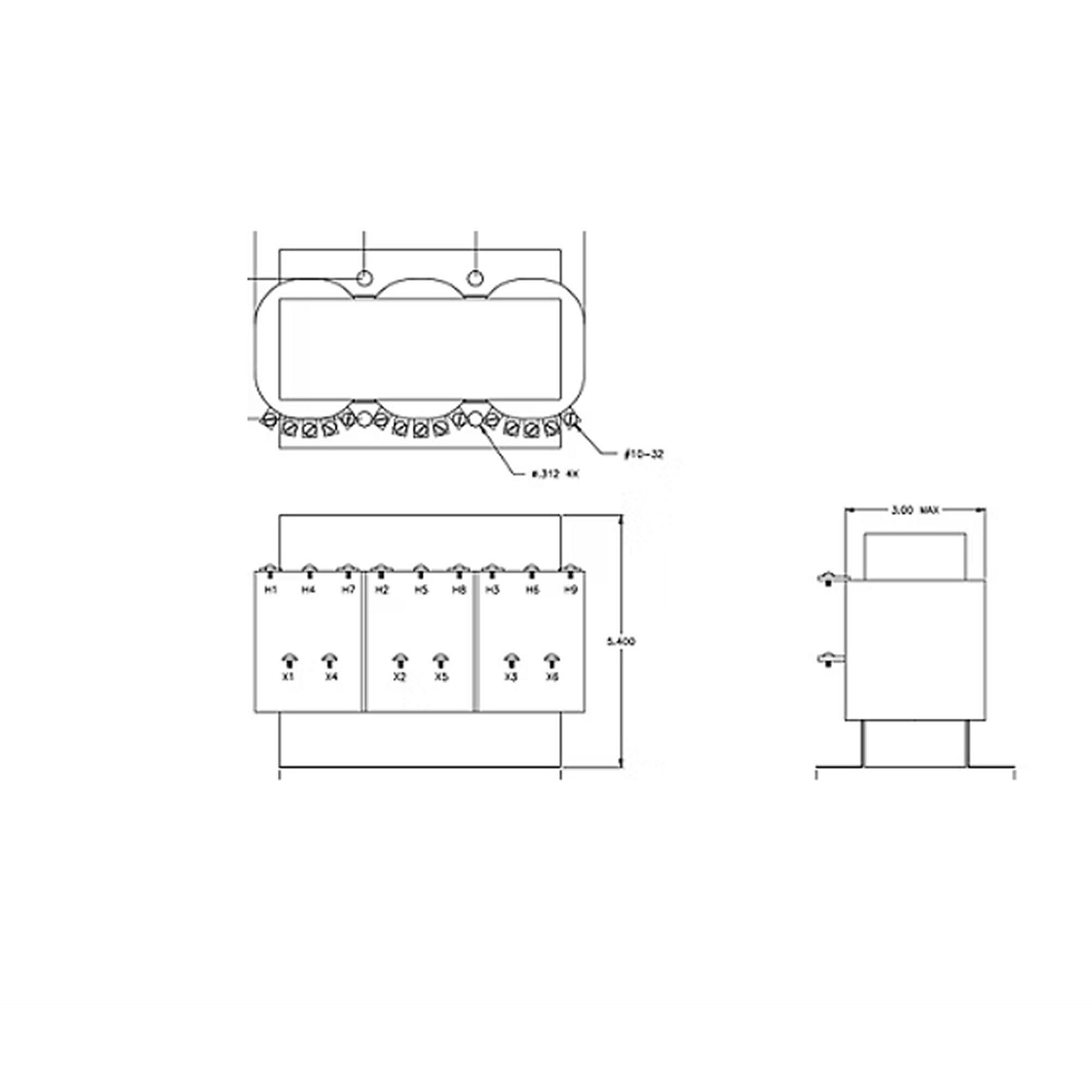 Part #trr0957, Trane Multi Tap Transformer
