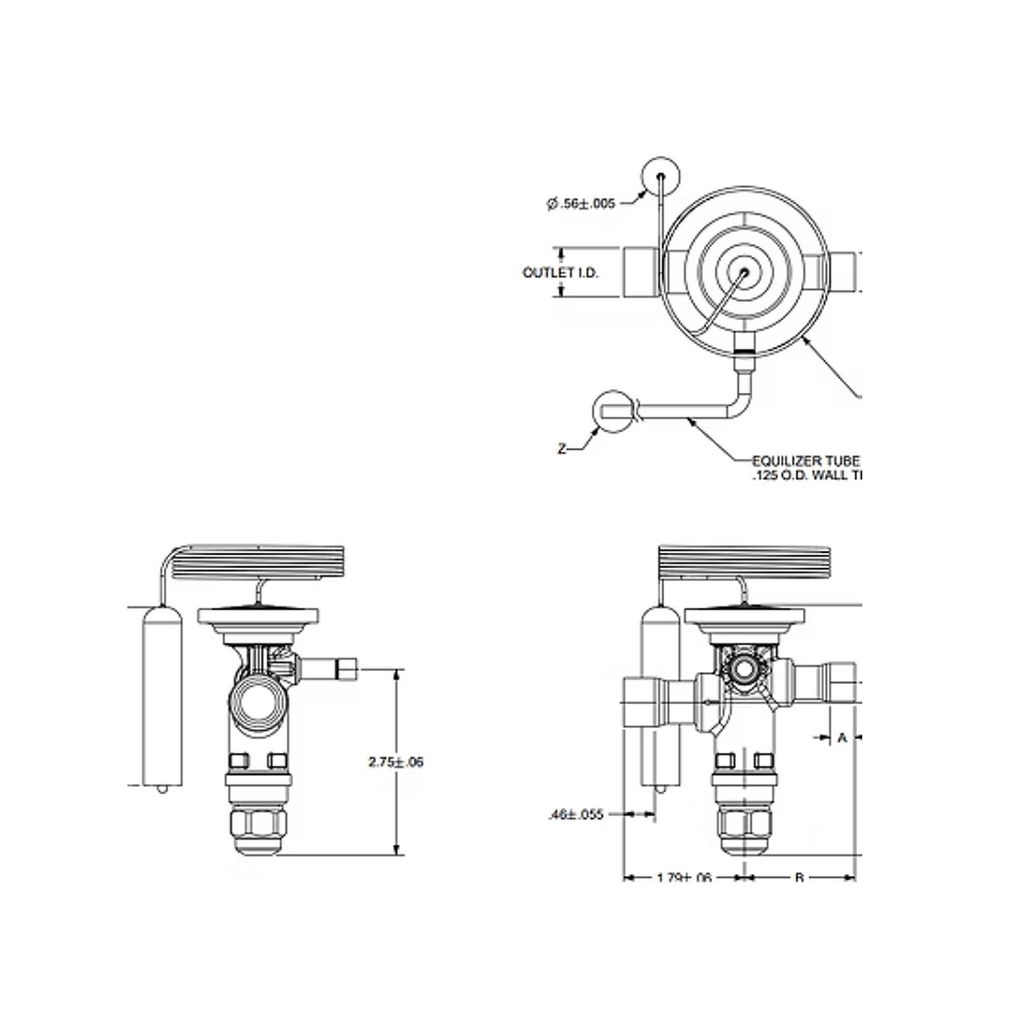 Part #val18912, Trane Expansion Valve