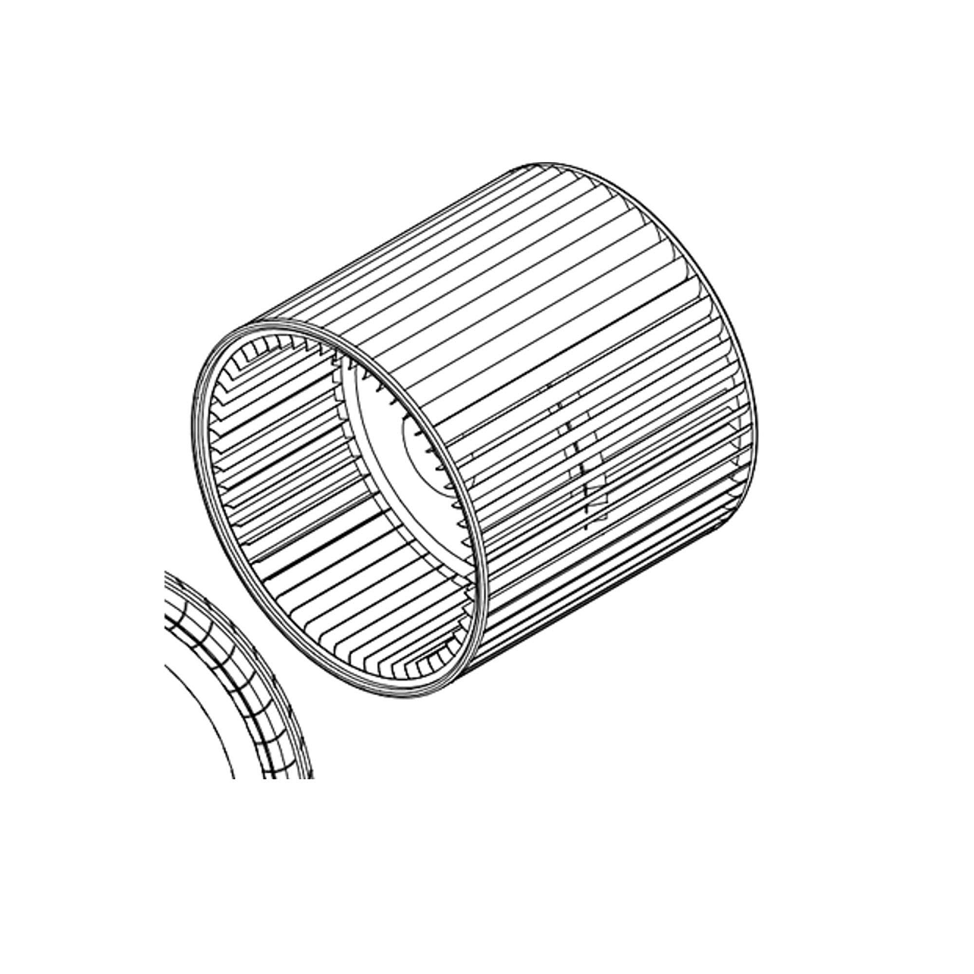 Part #whl3131, Trane Blower Wheel
