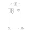 Central Air Conditioner Compressor for Carrier 48CEN048090300 - Part ZP41K3E-PFV-830