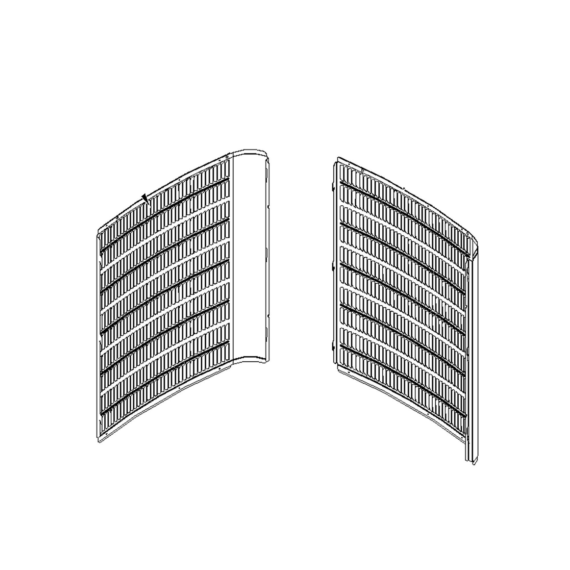 Part #0121R00134Pdgb, Goodman Panel 2 Bent Louver 29_34.02