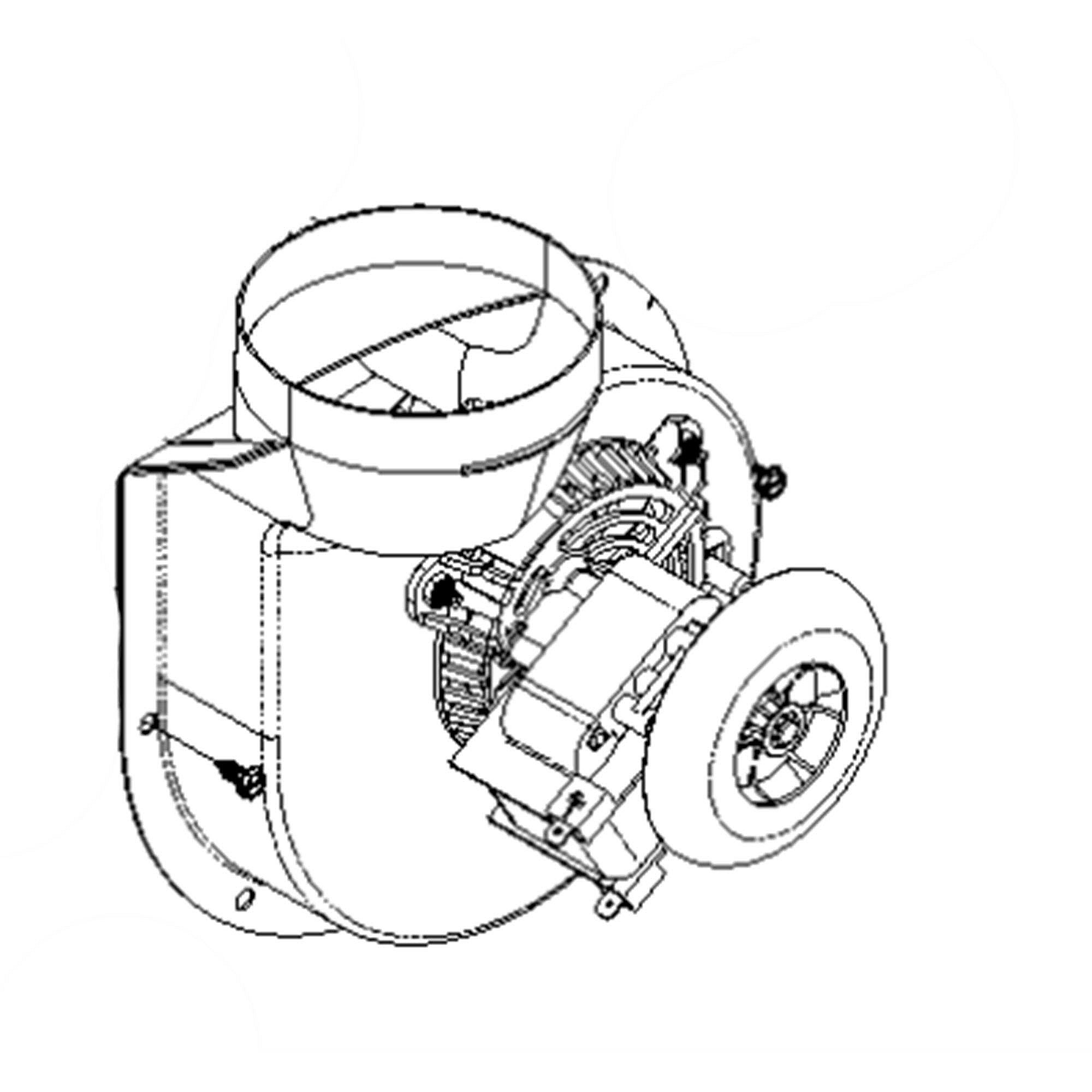 Part #0131F00006S, Goodman Inducer Motor Assy