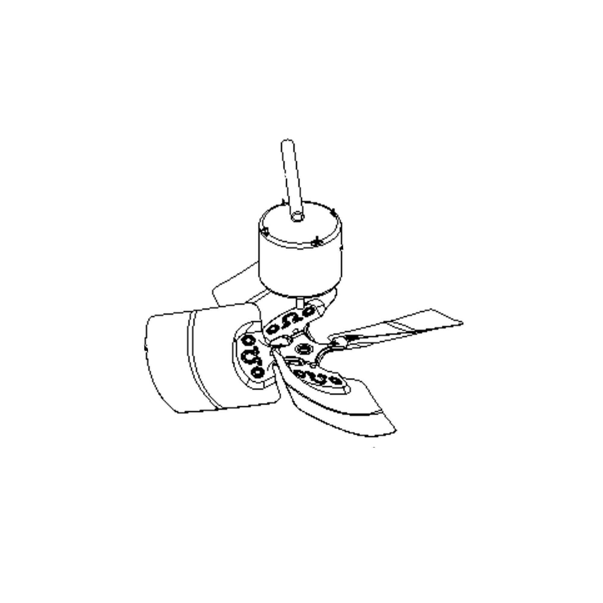 Part #0150M00006S, Goodman Fan Blade Service Single Pack