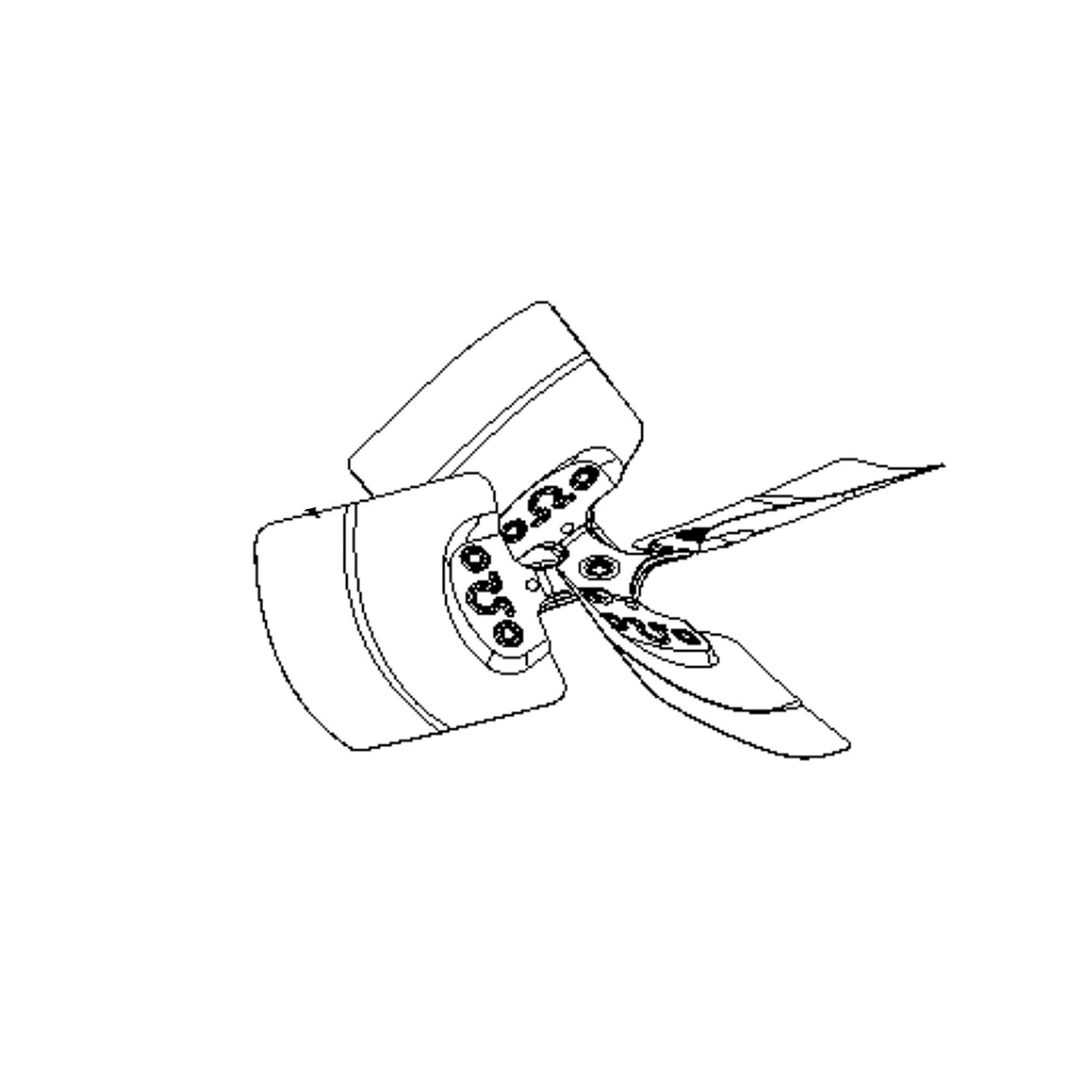Part #0150M00031Sp, Goodman Fan Blade 20 3 Blade 21 Deg