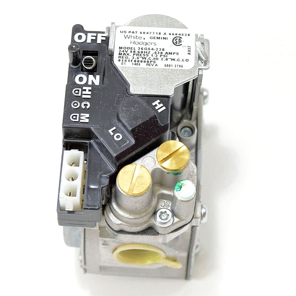 Part #0151F00000Ps, Furnace Gas Valve (Replaces 0151F00000P) / 8.00 x 5.80 x 5.00