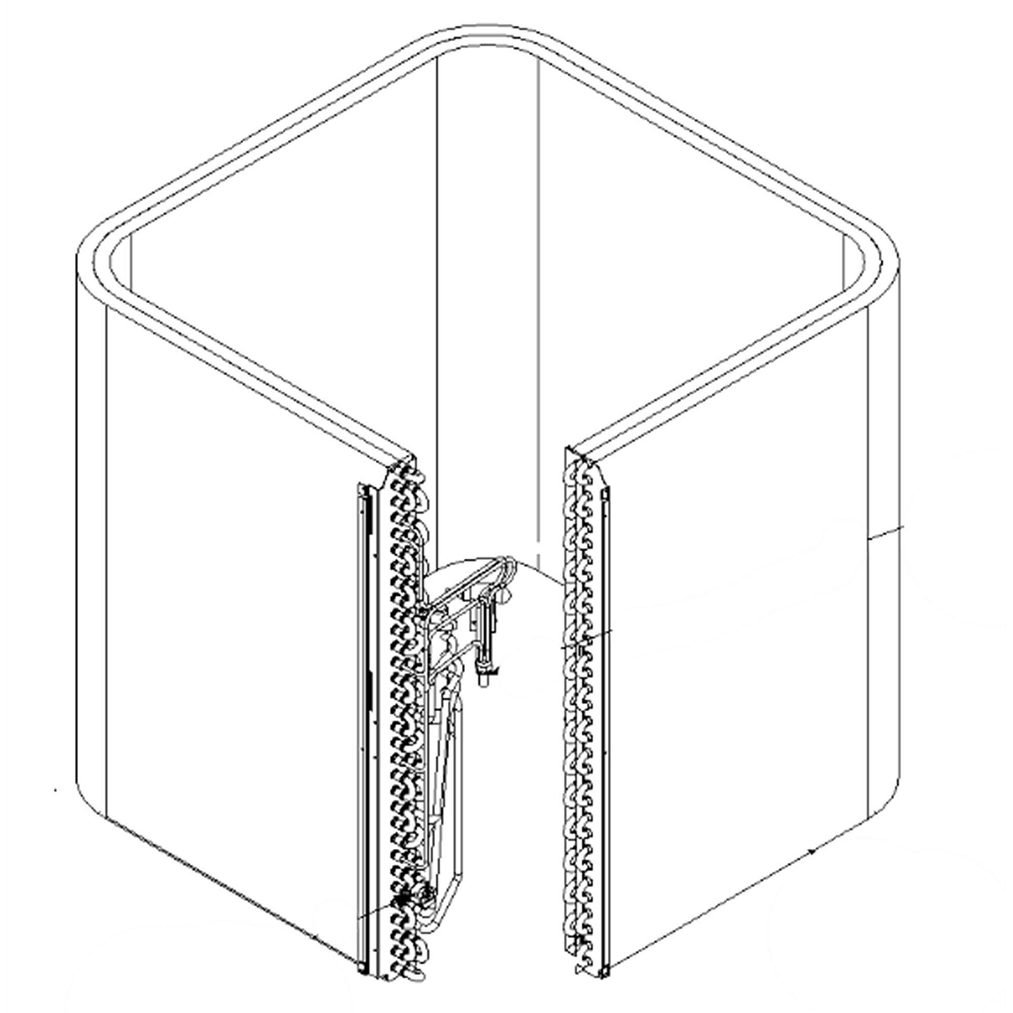 Part #0201R00072S, Goodman Condenser Coil Assembly