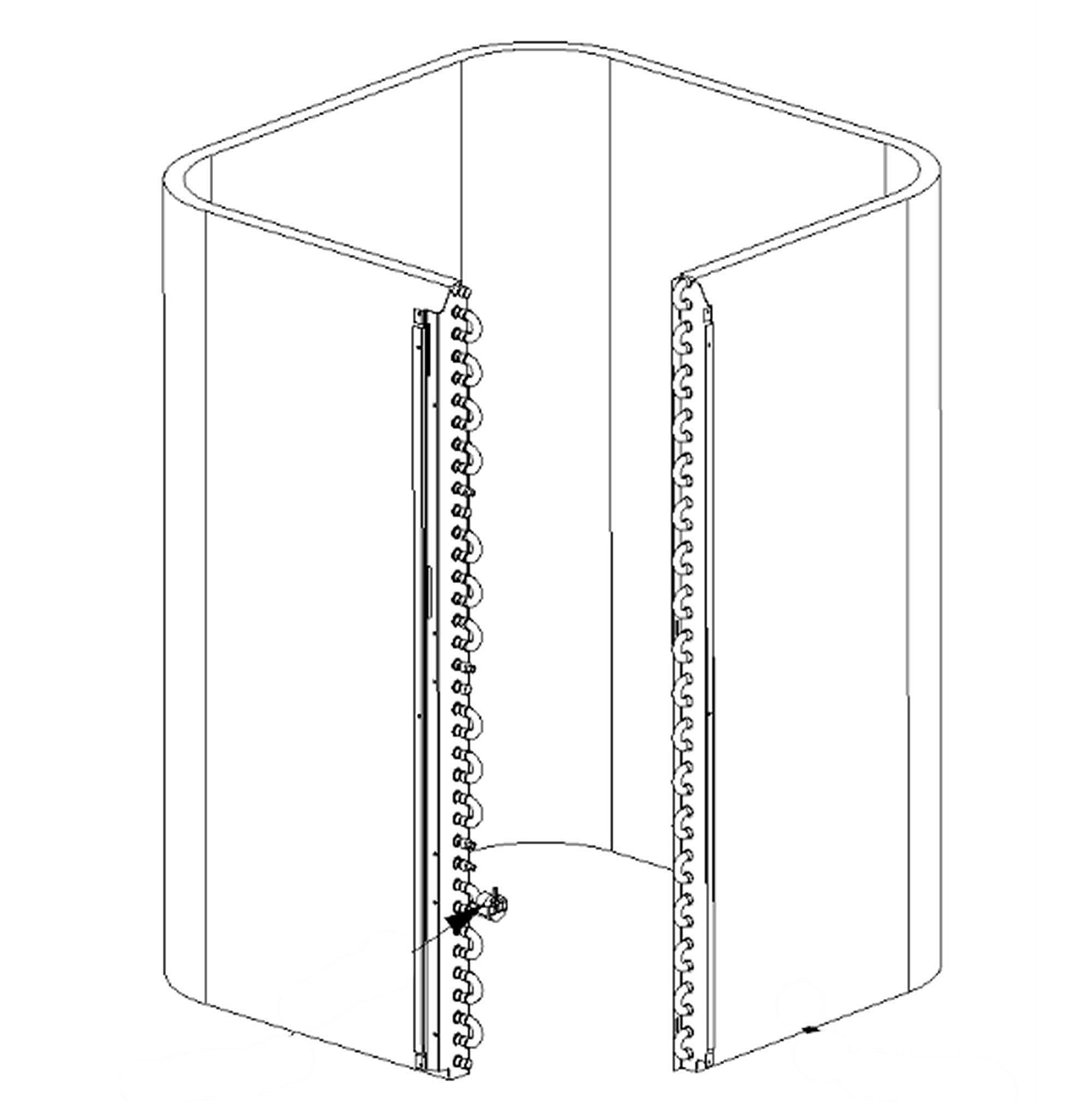 Part #0201R00075S, Goodman Condenser Coil Assembly