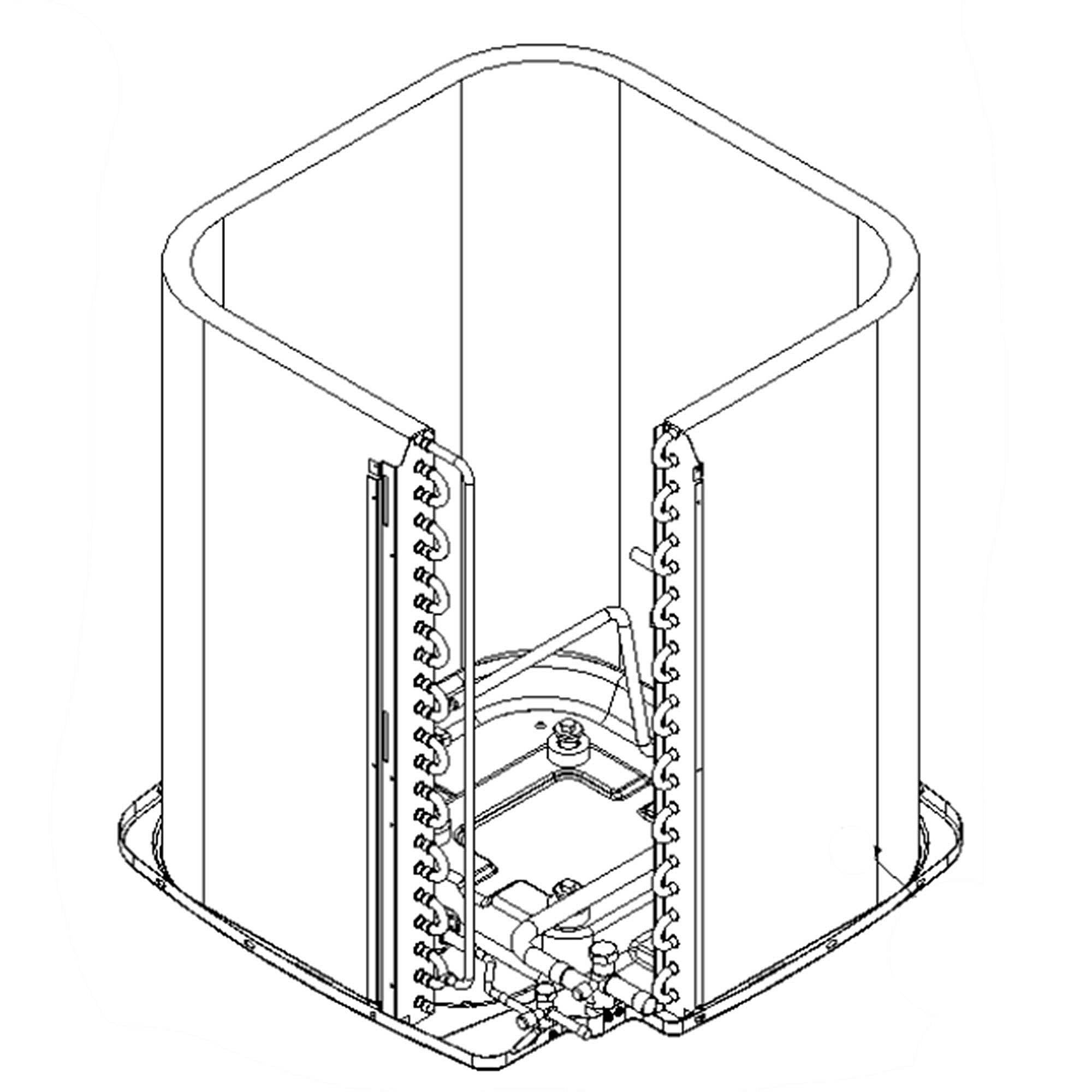 Part #0201R00134S, Goodman Service Coil Pack Out