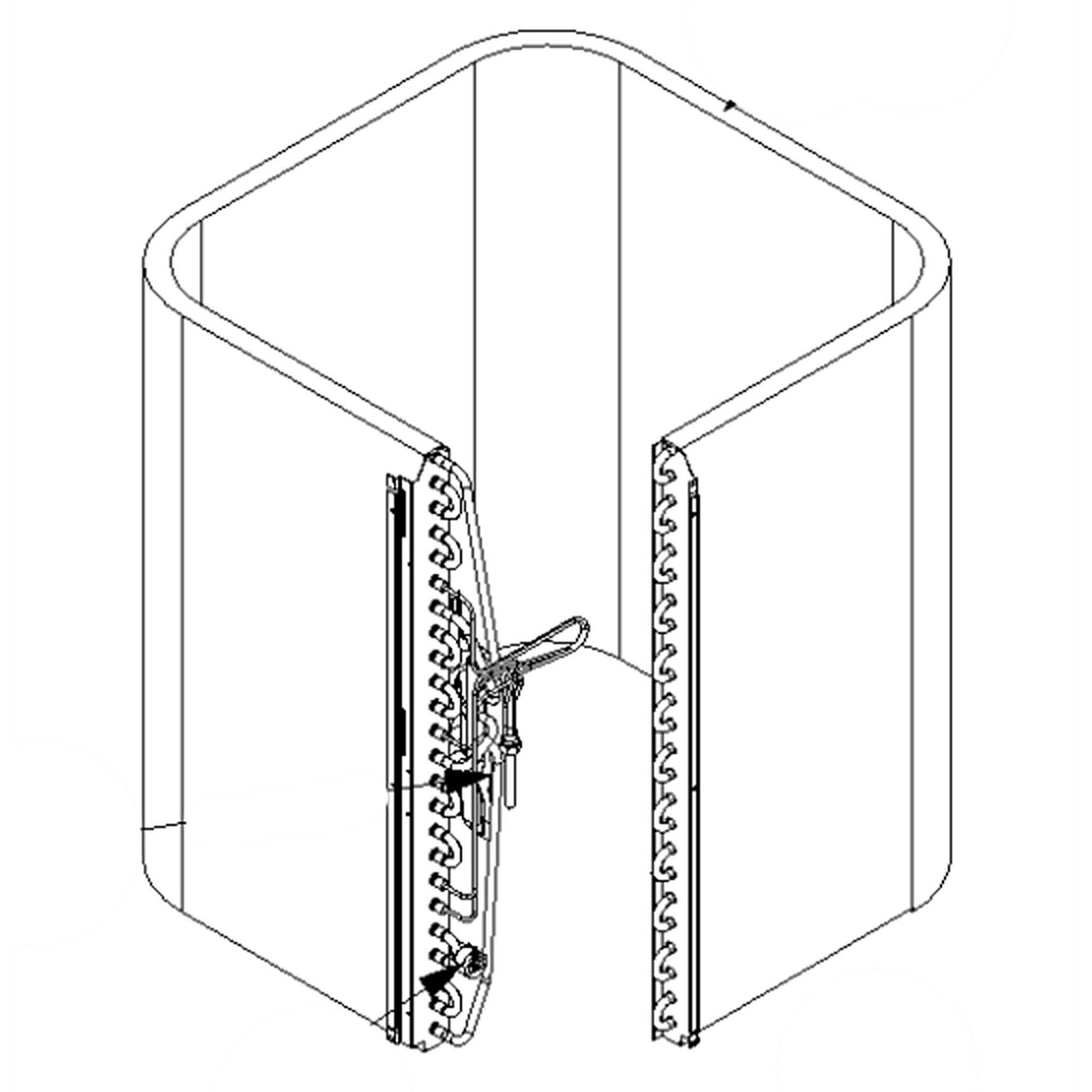 Part #0201R00196S, Goodman Condenser Coil
