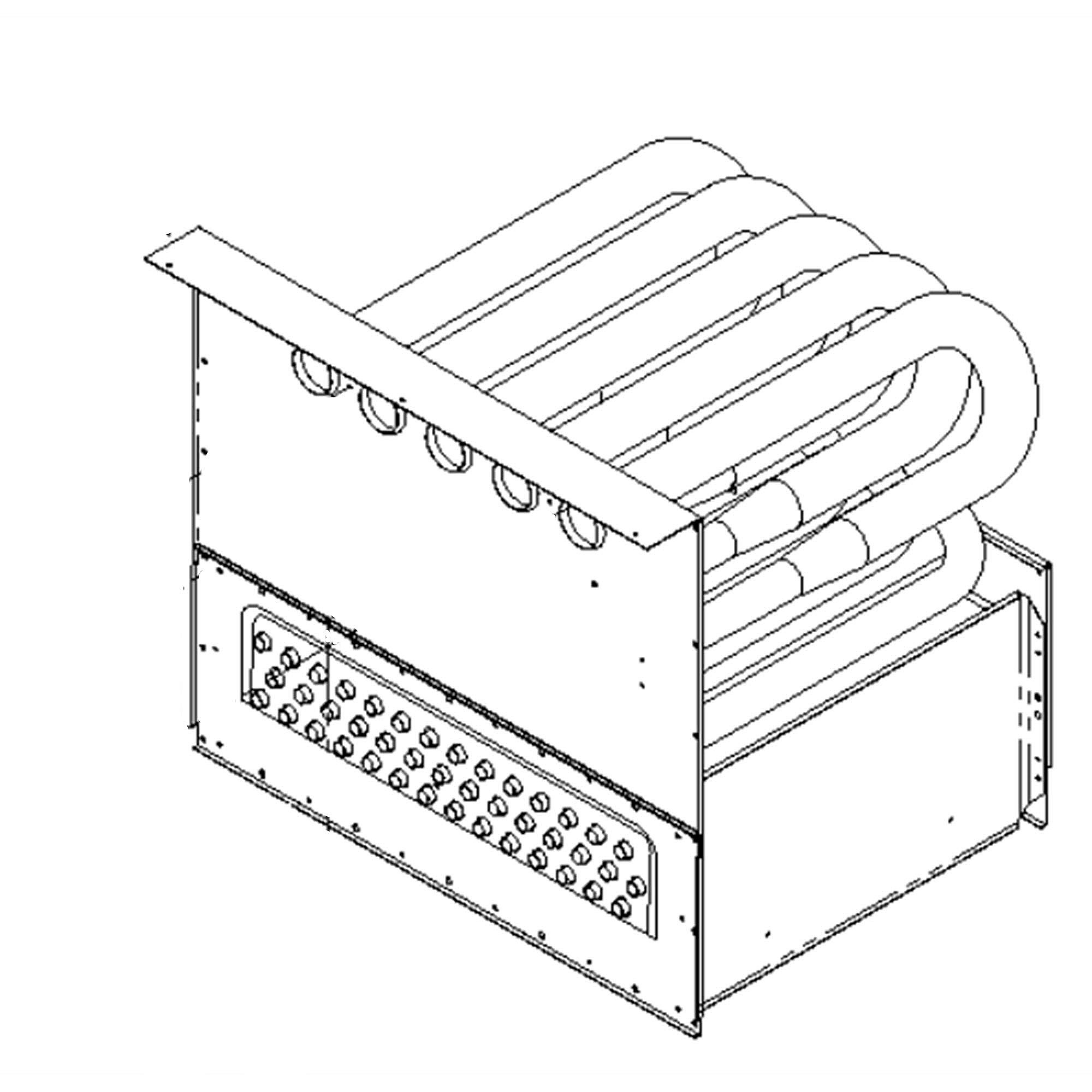 Part #0257F00158S, Goodman Heat Exchanger