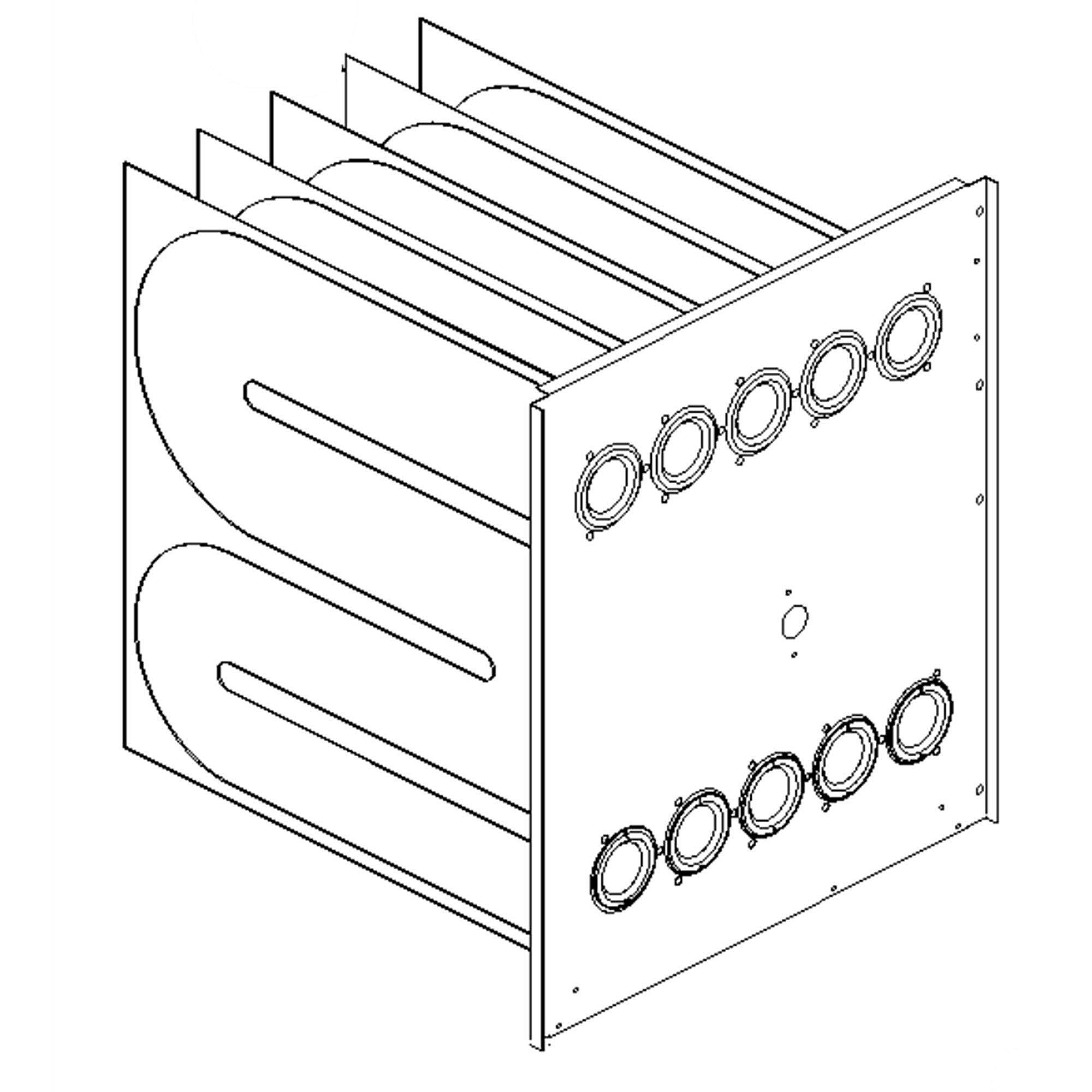 Part #2521304S, Goodman 6 Cell Heat Exchanger