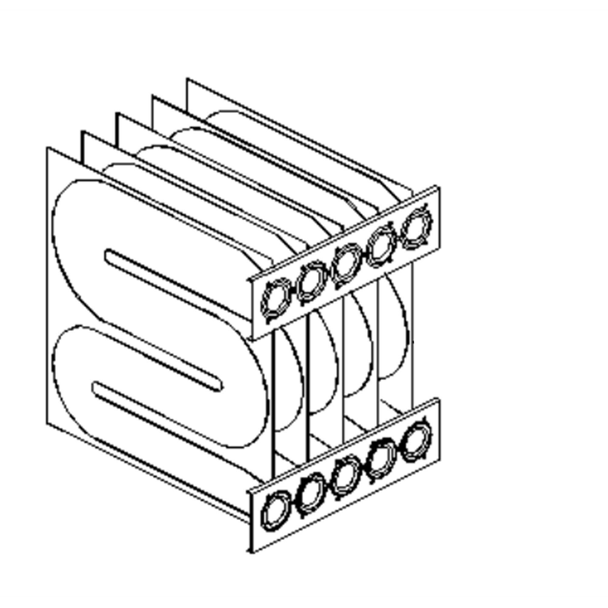 Part #2821300S, Goodman Primary Heat Exchanger