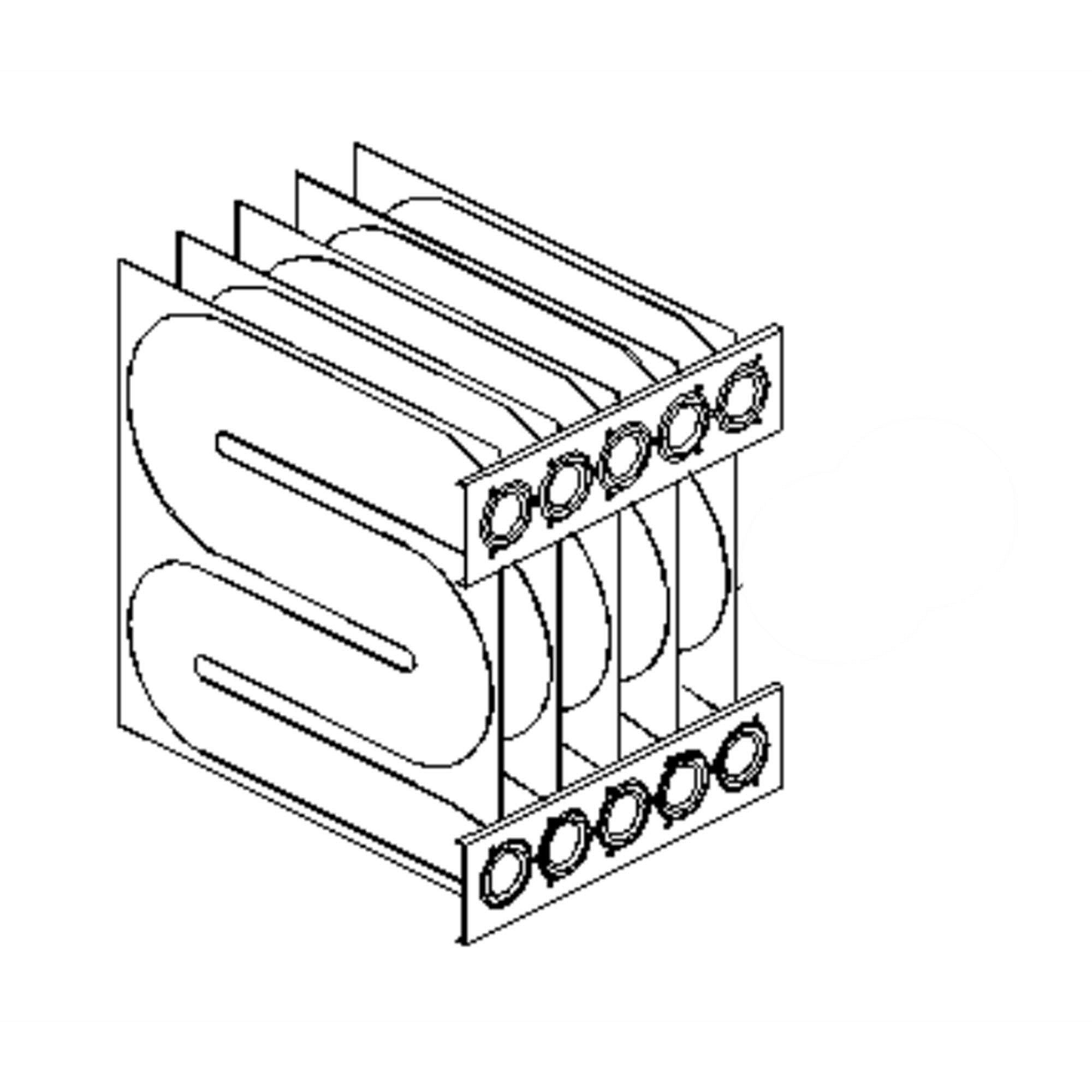 Part #2821303S, Goodman 6 Cell Heat Exchanger