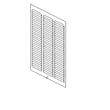 Goodman Louver Pnl.-frt Cond W/paint-m for Goodman PGB024075-1A - Part 2913400P