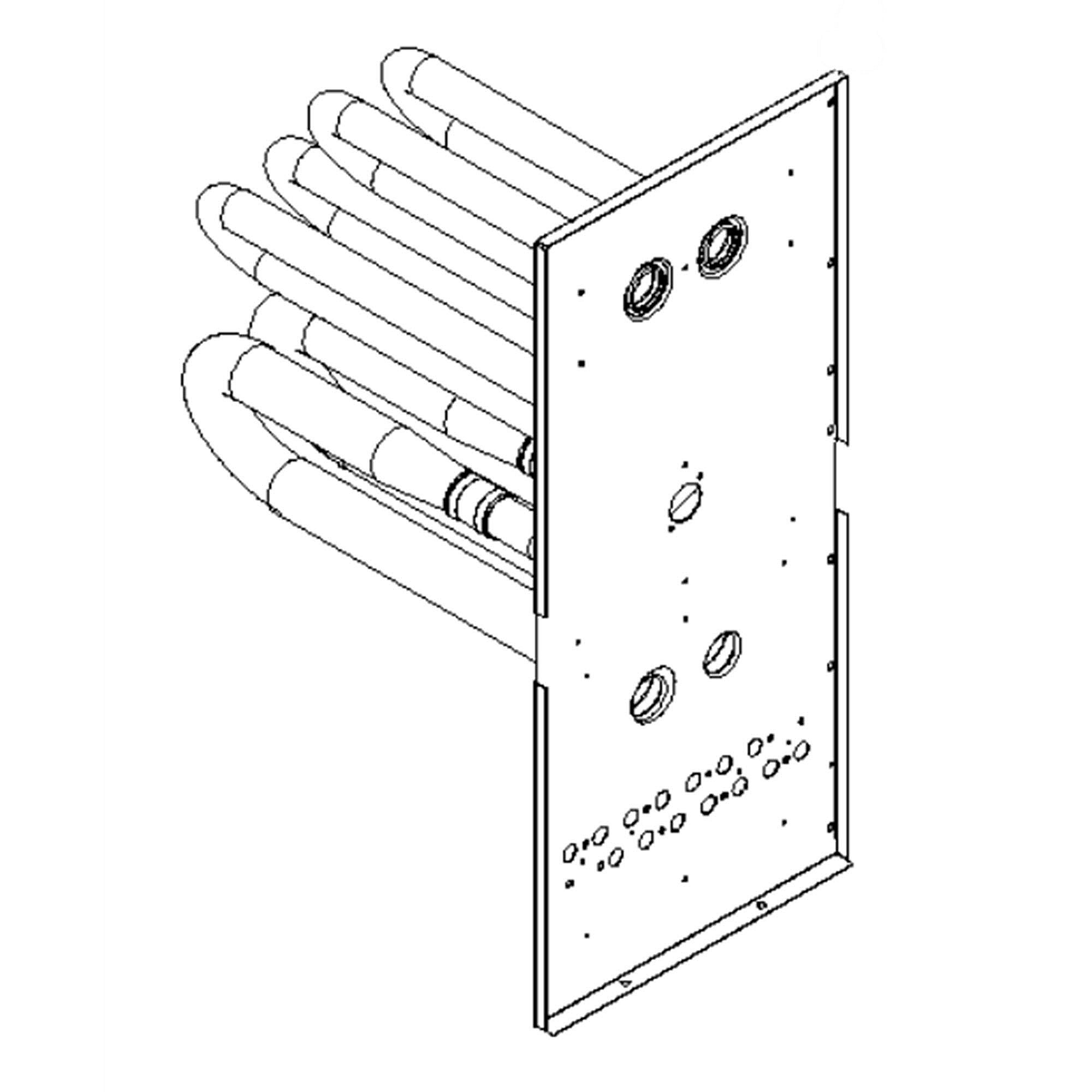 Part #4021306S, Goodman Tub Heat Exch Asm 6 Cl 24.5