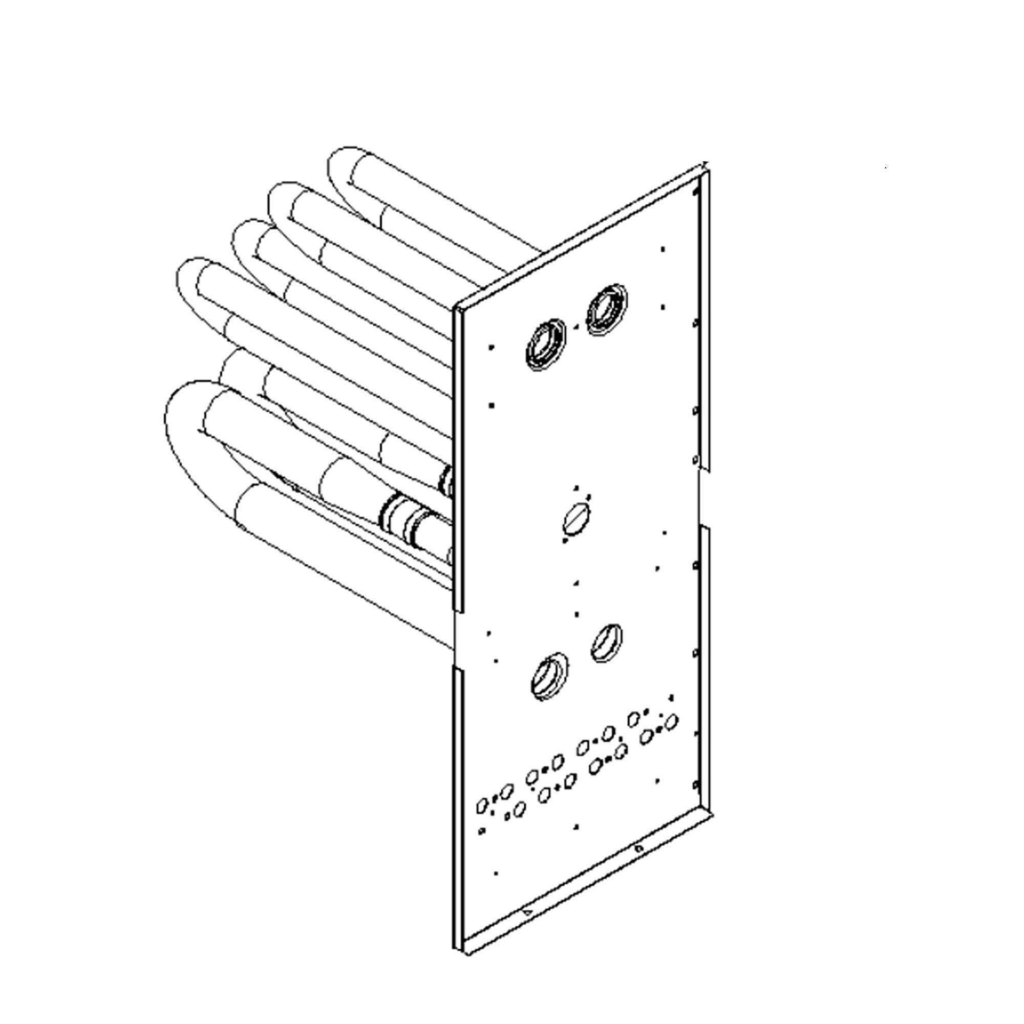 Part #4821401S, Goodman Primary Heat Exchanger