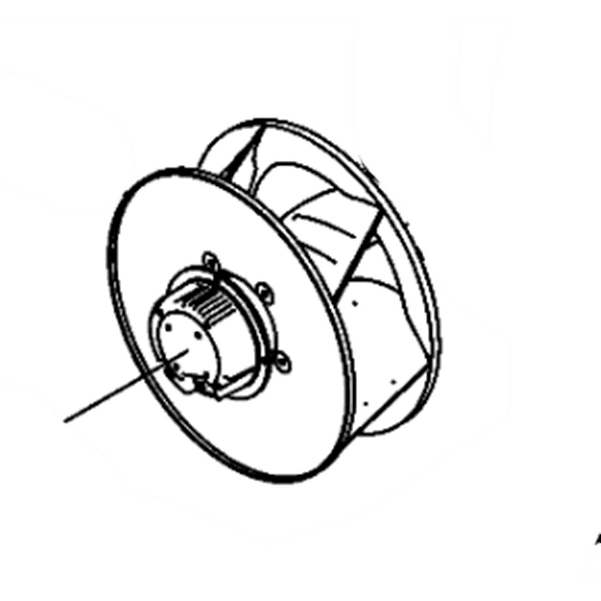 Part #ama80083150, Goodman Amana Blower Motor 310X140