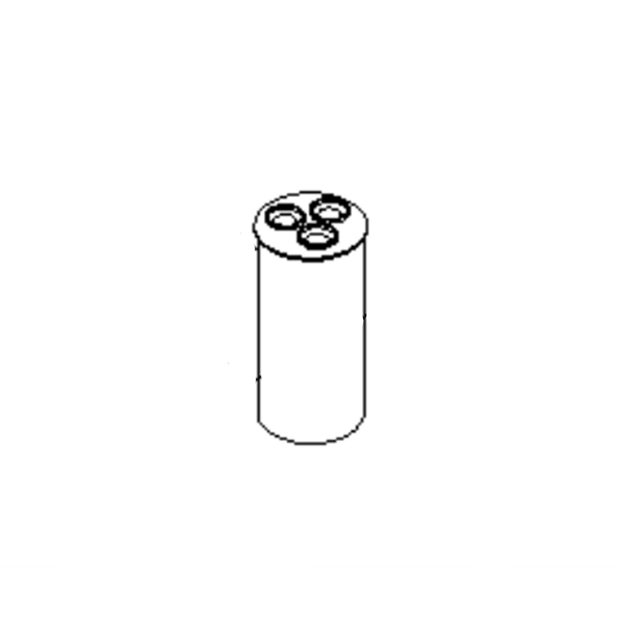 Part #cap125800370Rts, Goodman 12.5/80Mfd 370V Rnd Run Capac
