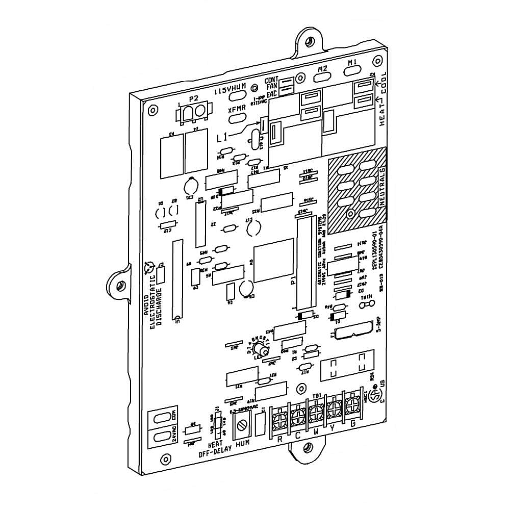 Part #1173838, Central Air Conditioner Electronic Control Board