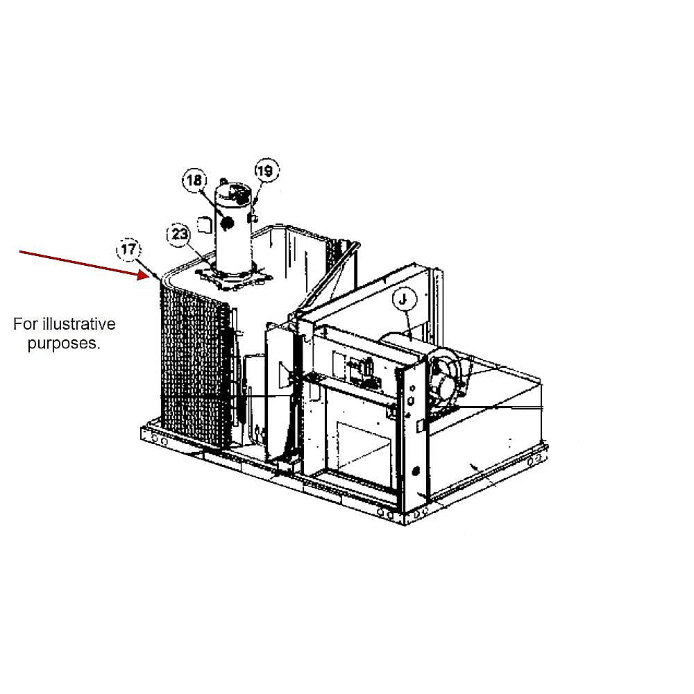ICP Part #1174368, Central Air Conditioner Condenser Coil
