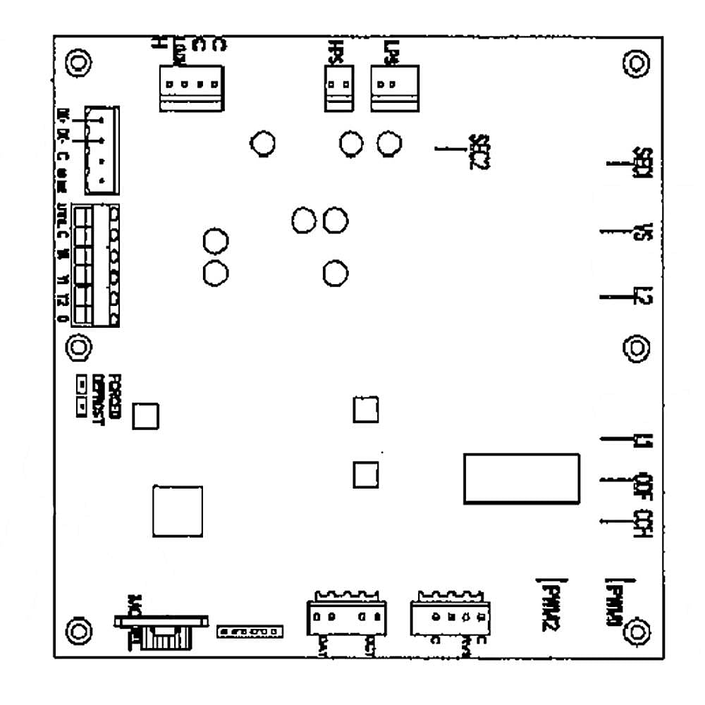 Central Air Conditioner Condenser Electronic Control Board