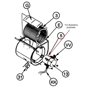 Furnace Blower Fan Motor 1185965