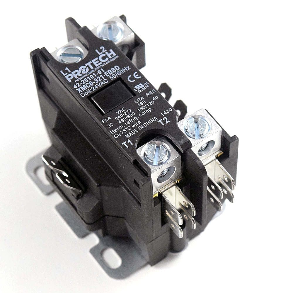 Part #42-25101-01, Central Air Conditioner Contactor / 3.50 x 2.00 x 2.25