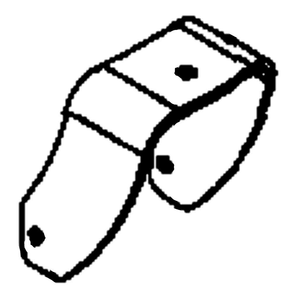 Part #03368551, Lawn Tractor Caster Wheel Yoke