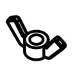 Ariens Lawn Equipment Lock Wing Nut for Ariens 99231200 (1000-999999) - Part 06537500