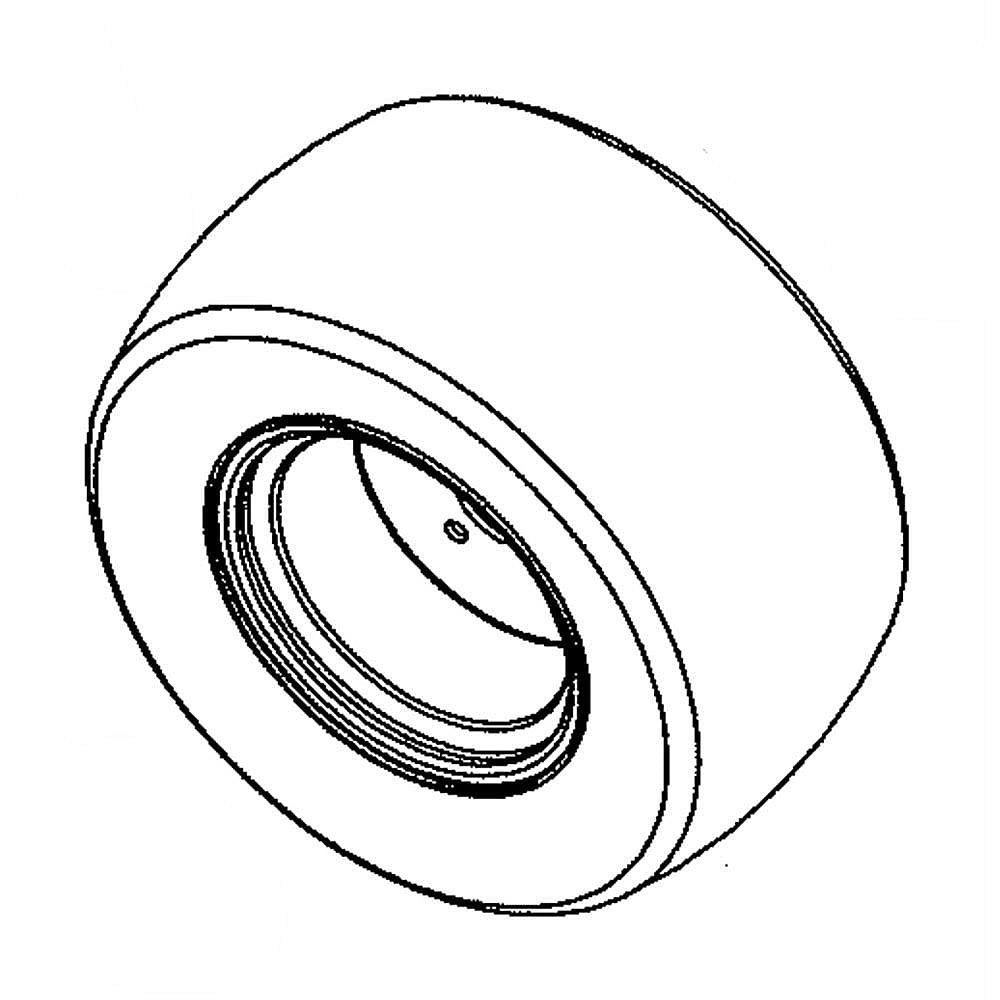 Part #07100017, Lawn Tractor Caster Wheel