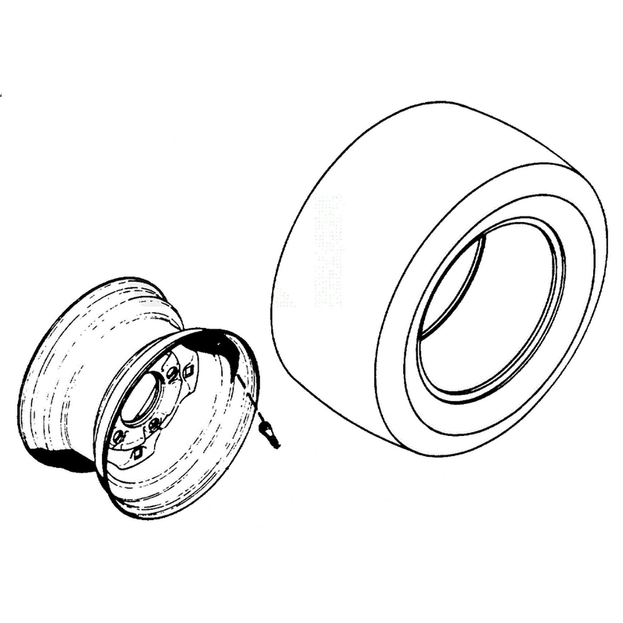 Part #20824700, Tire-Rear As
