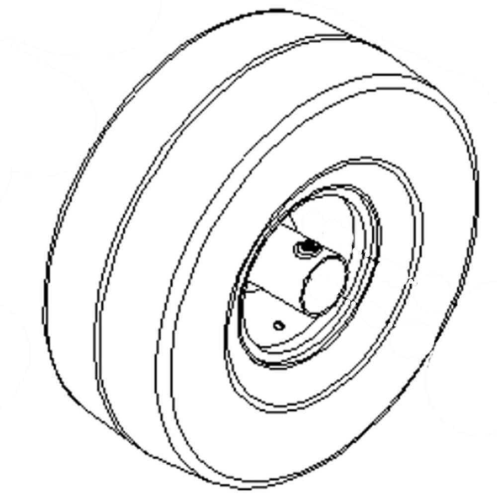 Part #105-3471, Lawn Tractor Wheel