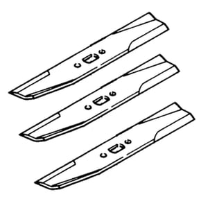 Lawn Tractor 42-in Deck Blade Set 106586