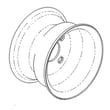 Toro Lawn Tractor Wheel Rim for Toro 74624 (311000001 AND UP) - Part 107-2475