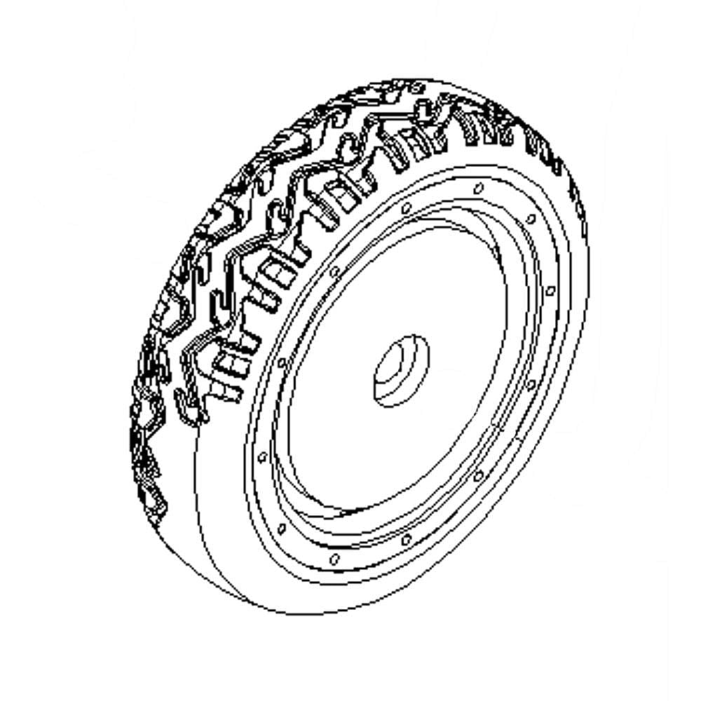 Part #107-3708, Lawn & Garden Equipment Wheel Assembly