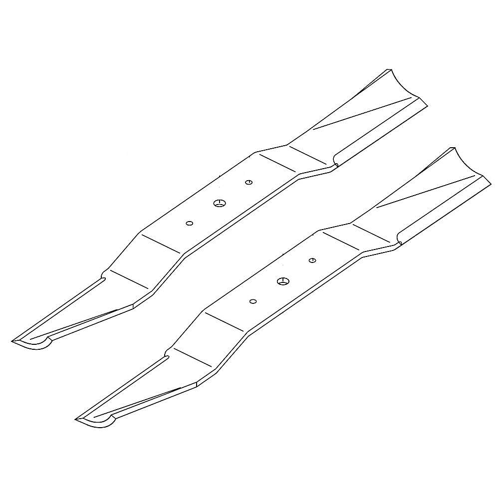 Part #108040, Lawn Tractor 32-In Deck Blade Set