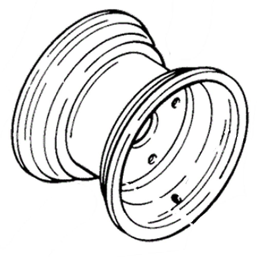 Part #109963, Lawn & Garden Equipment Wheel Rim