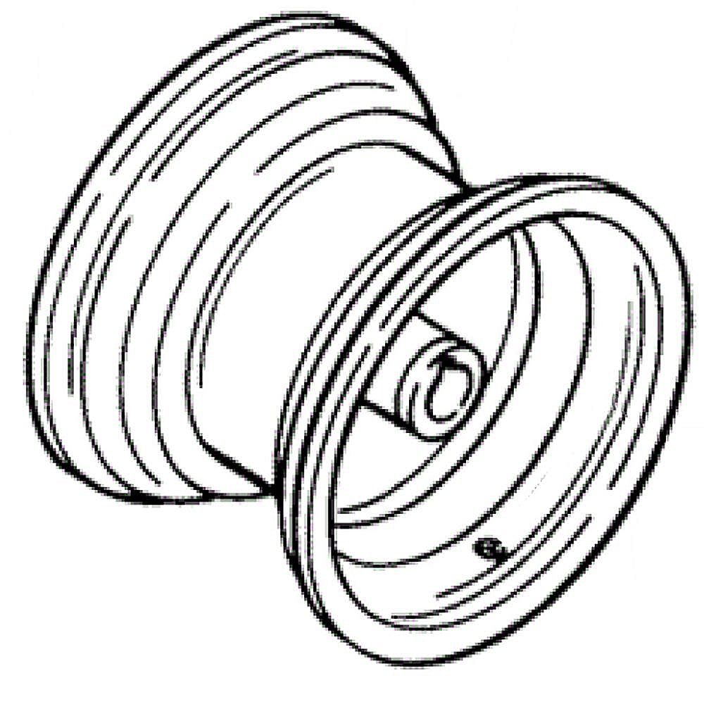 Part #110432, Lawn Tractor Wheel Assembly