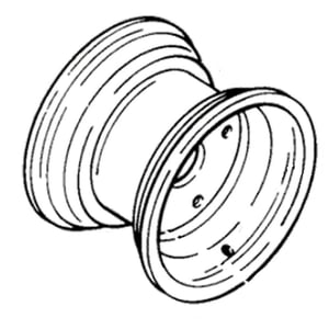 Lawn Tractor Wheel Assembly 110680