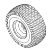 Toro Lawn Tractor Wheel Assembly for Toro 13AP60RP744 (1A096B50000 AND UP) - Part 112-0531