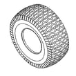Toro Lawn Tractor Tire for Toro 13AP60RP744 (1A096B50000 AND UP) - Part 112-0688