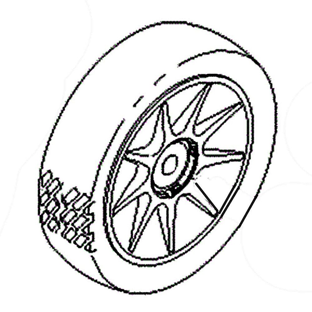 Part #115-1454, Lawn Mower Wheel Assembly, 8-In