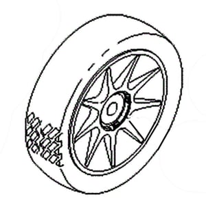 Lawn Mower Wheel Assembly, 8-in 115-1454