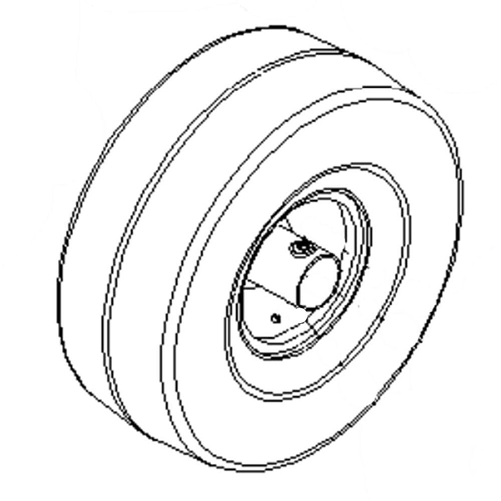 Part #115-2554, Lawn & Garden Equipment Wheel Assembly